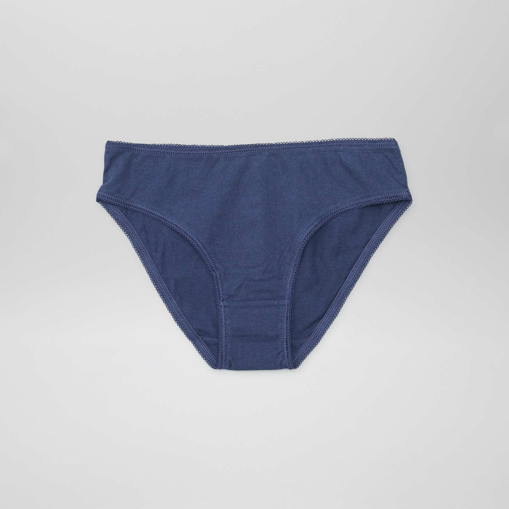 Pack of 7 plain briefs BLUE