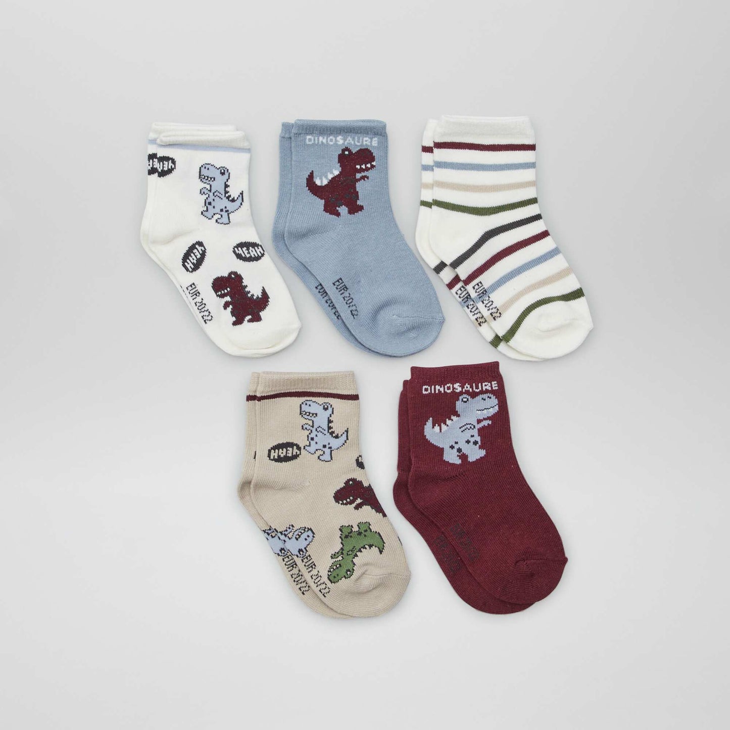 Pack of 5 pairs of socks BROWN