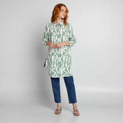 Long blouse GREEN