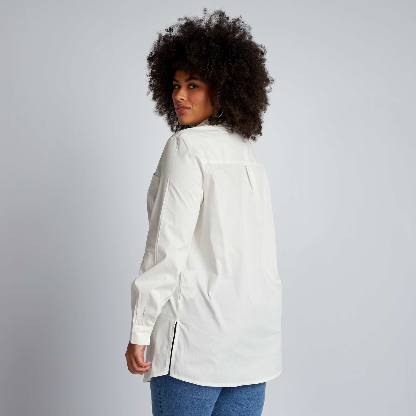 Poplin blouse WHITE