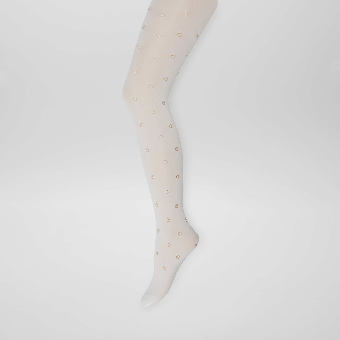 Pack of 2 pairs of stylish lightweight tights WHITE