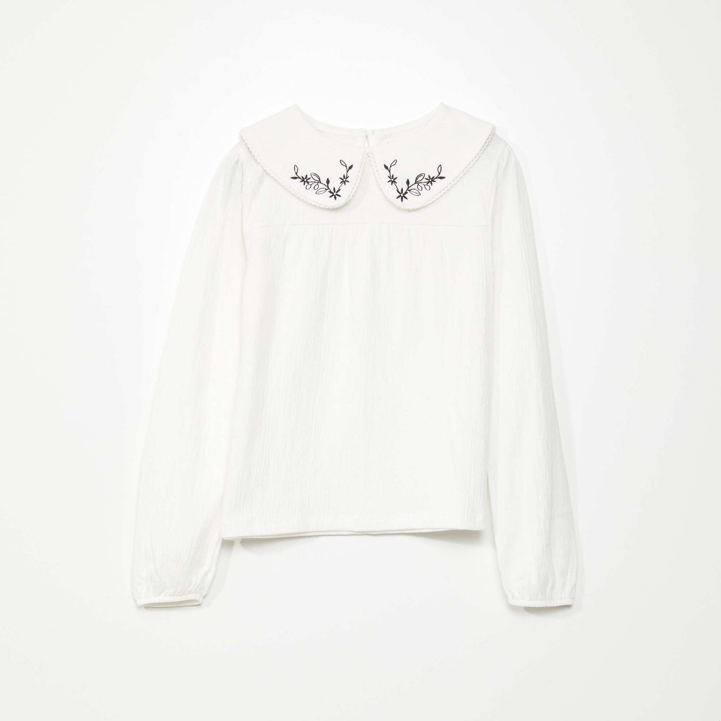Embroidered T-shirt BEIGE