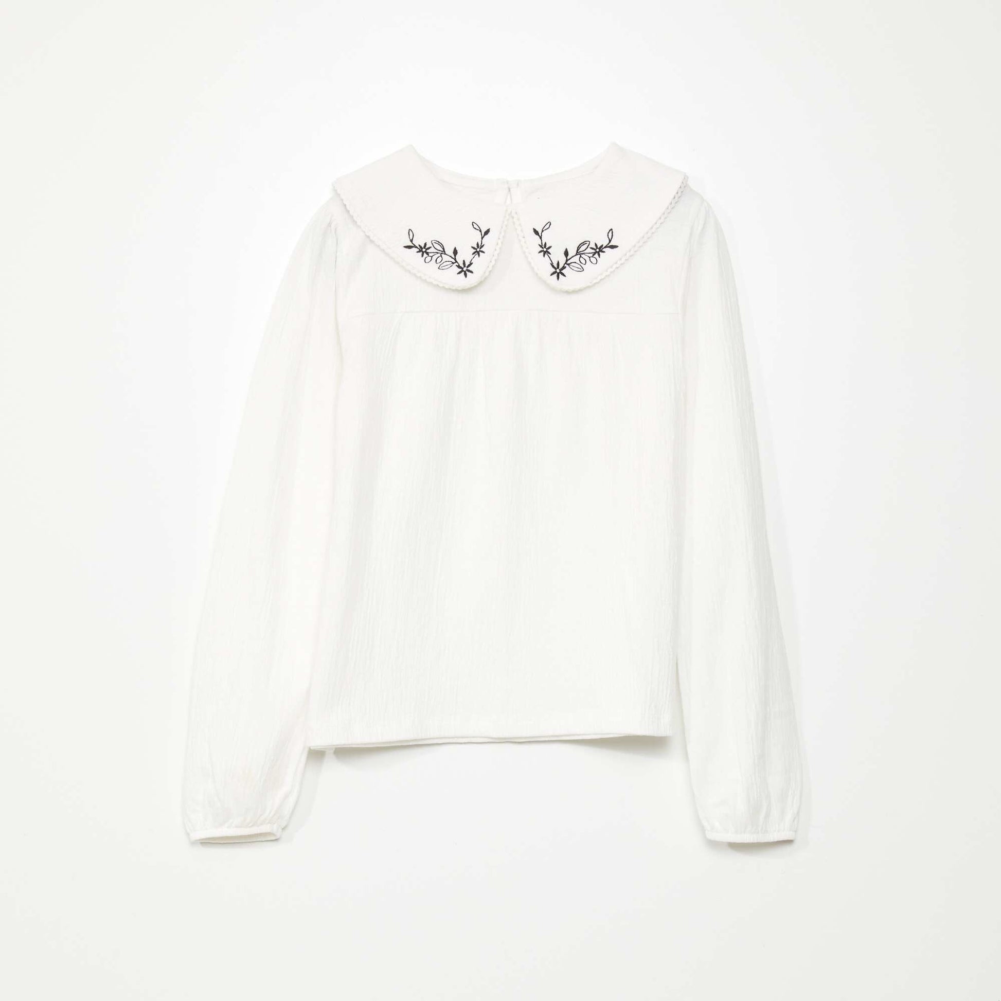 Embroidered T-shirt BEIGE