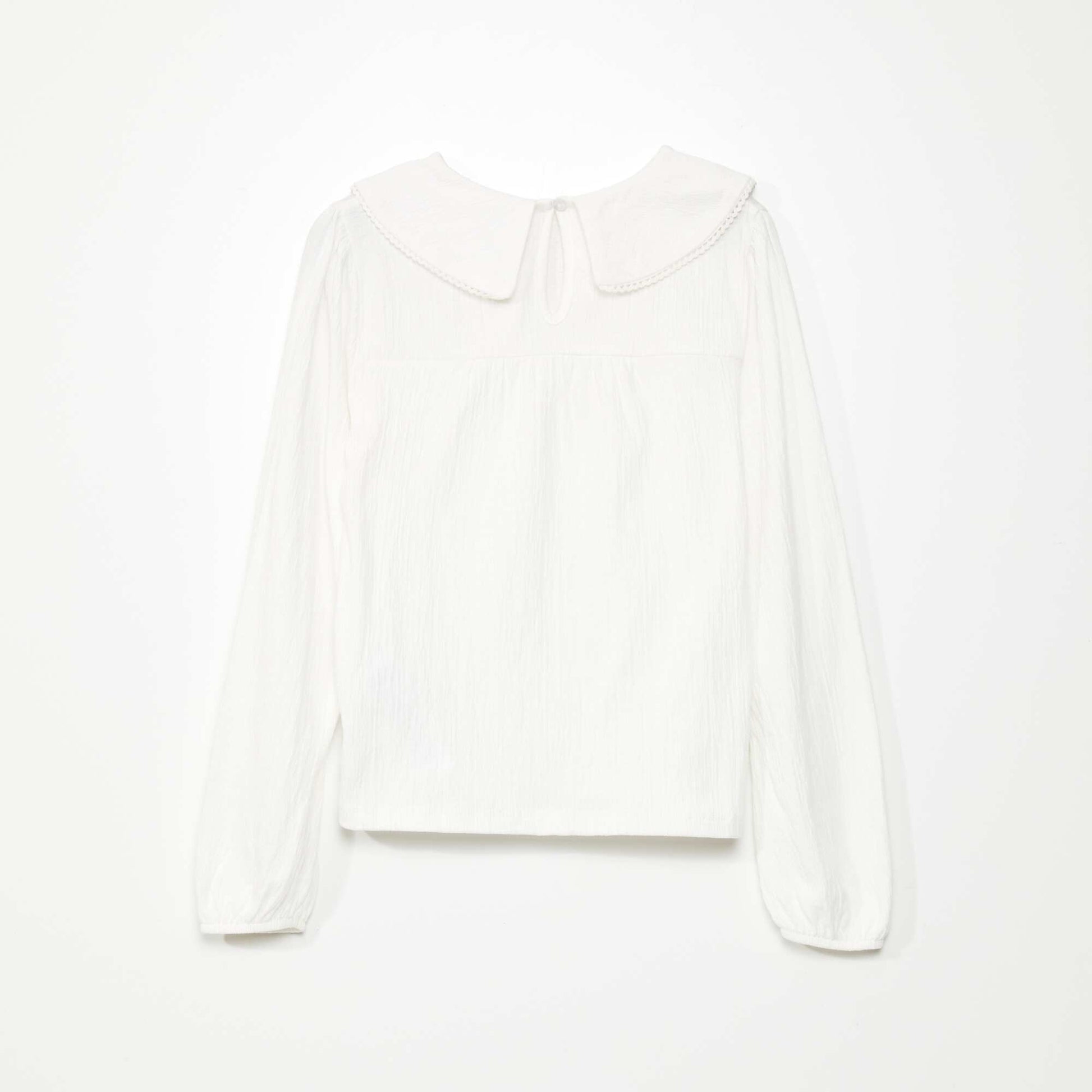 Embroidered T-shirt BEIGE