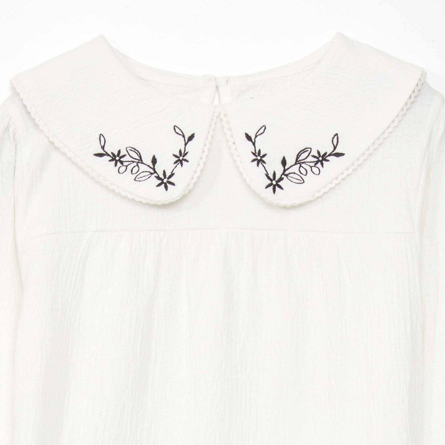 Embroidered T-shirt BEIGE