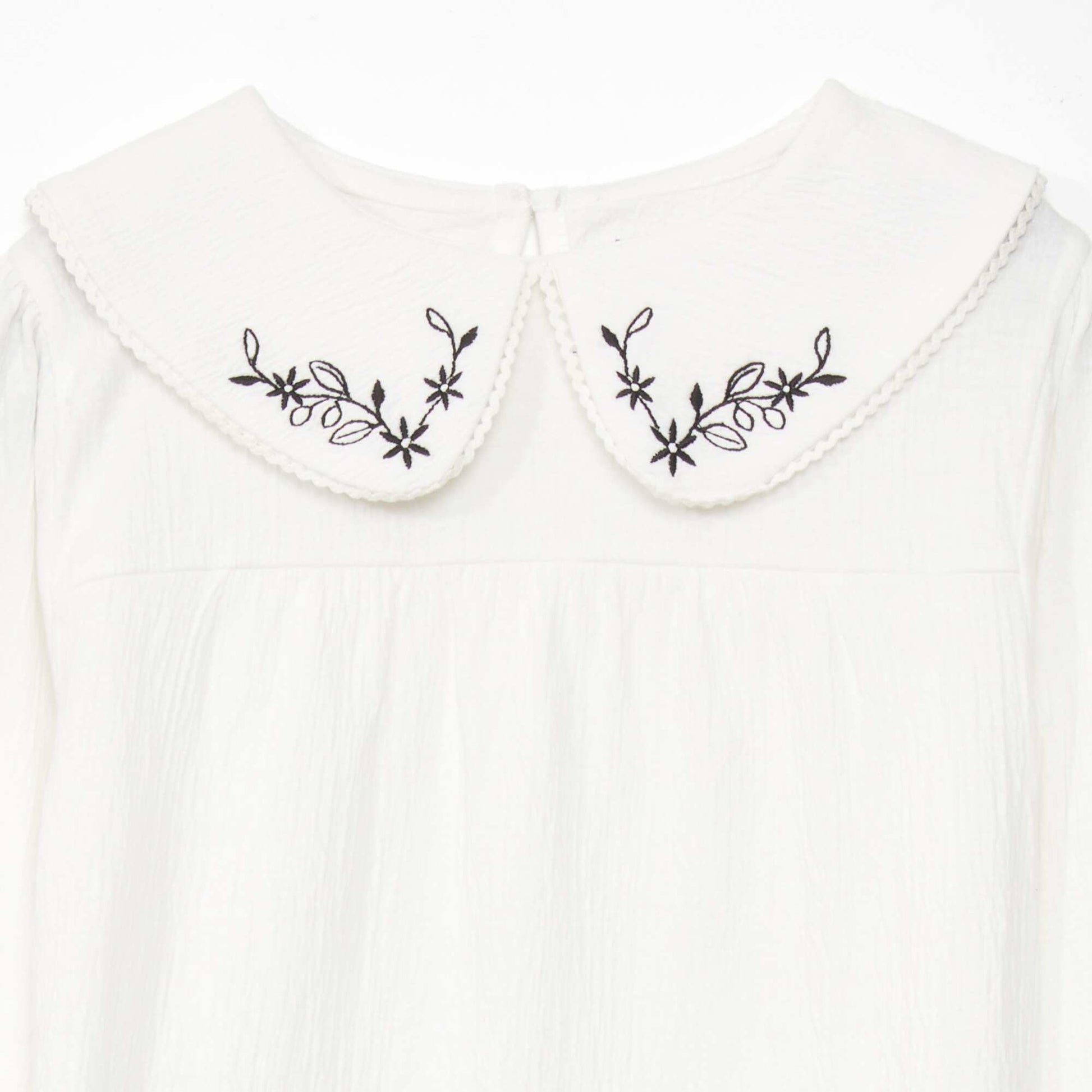 Embroidered T-shirt BEIGE