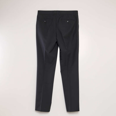 Slim-fit suit trousers black