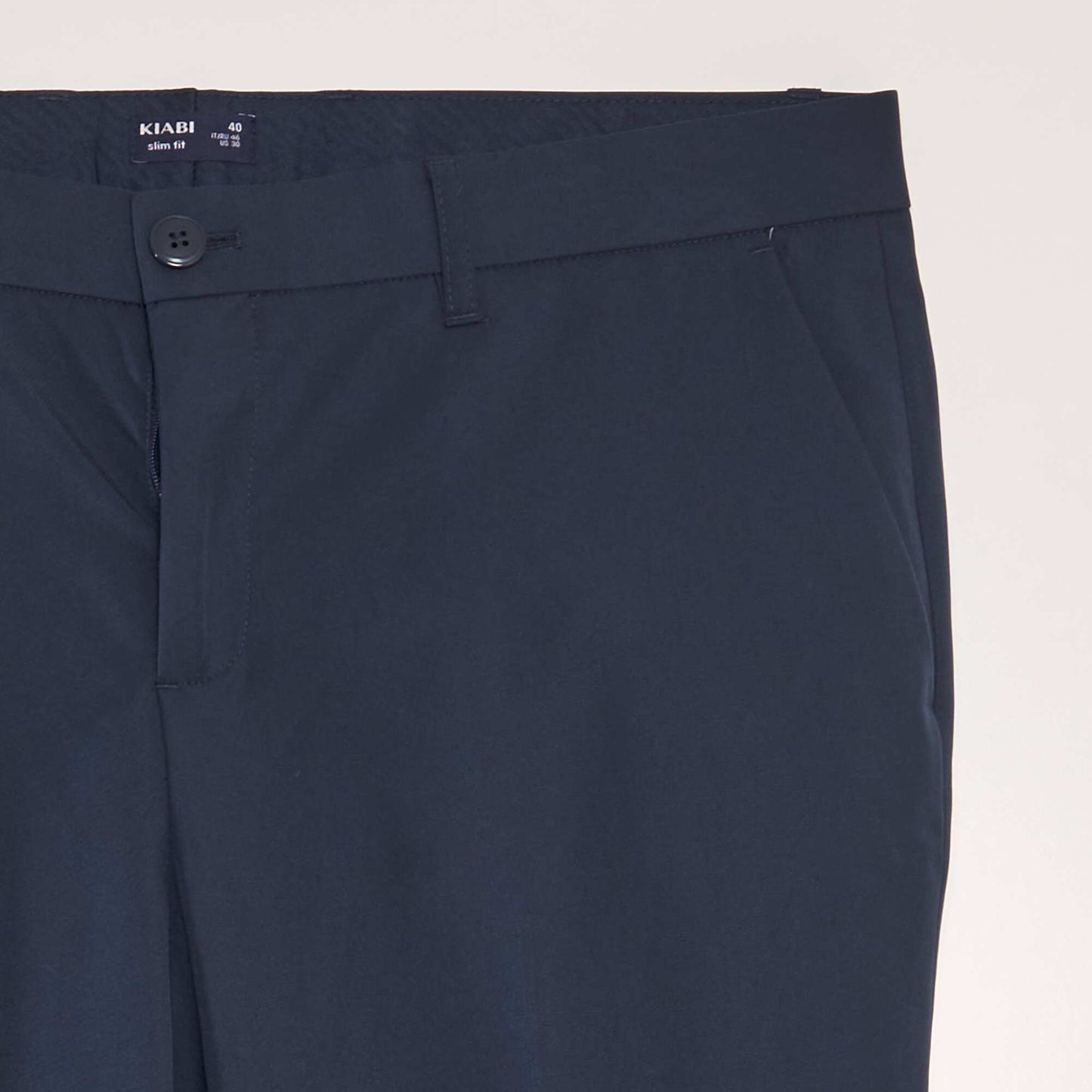 Slim-fit suit trousers blue