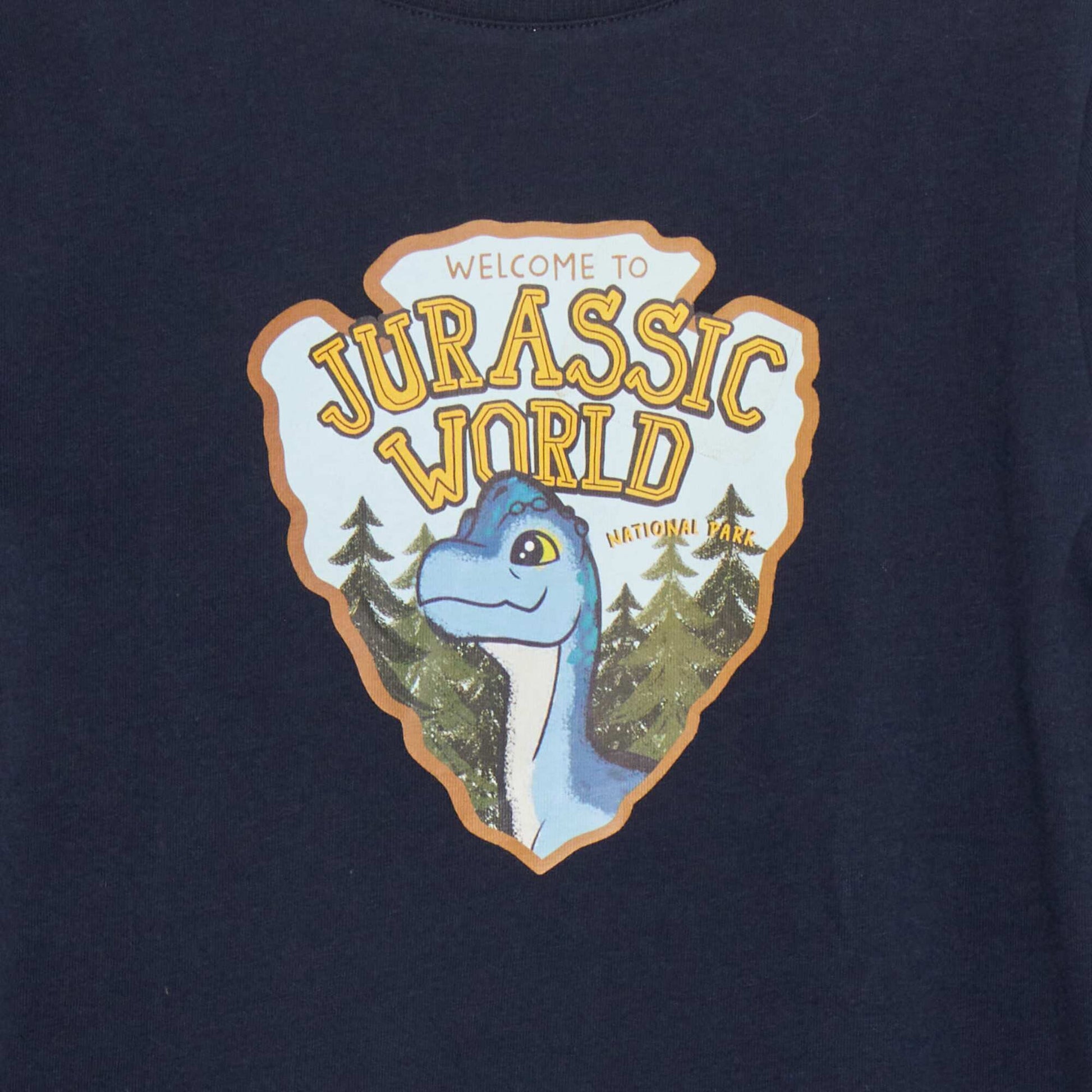 تي شيرت Jurassic World باللون الأزرق