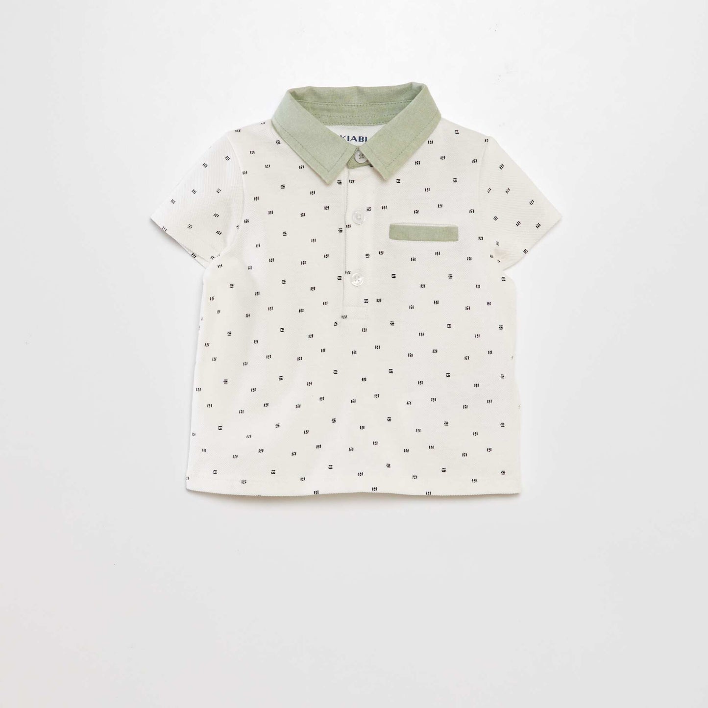 Cotton piqué polo shirt WHITE