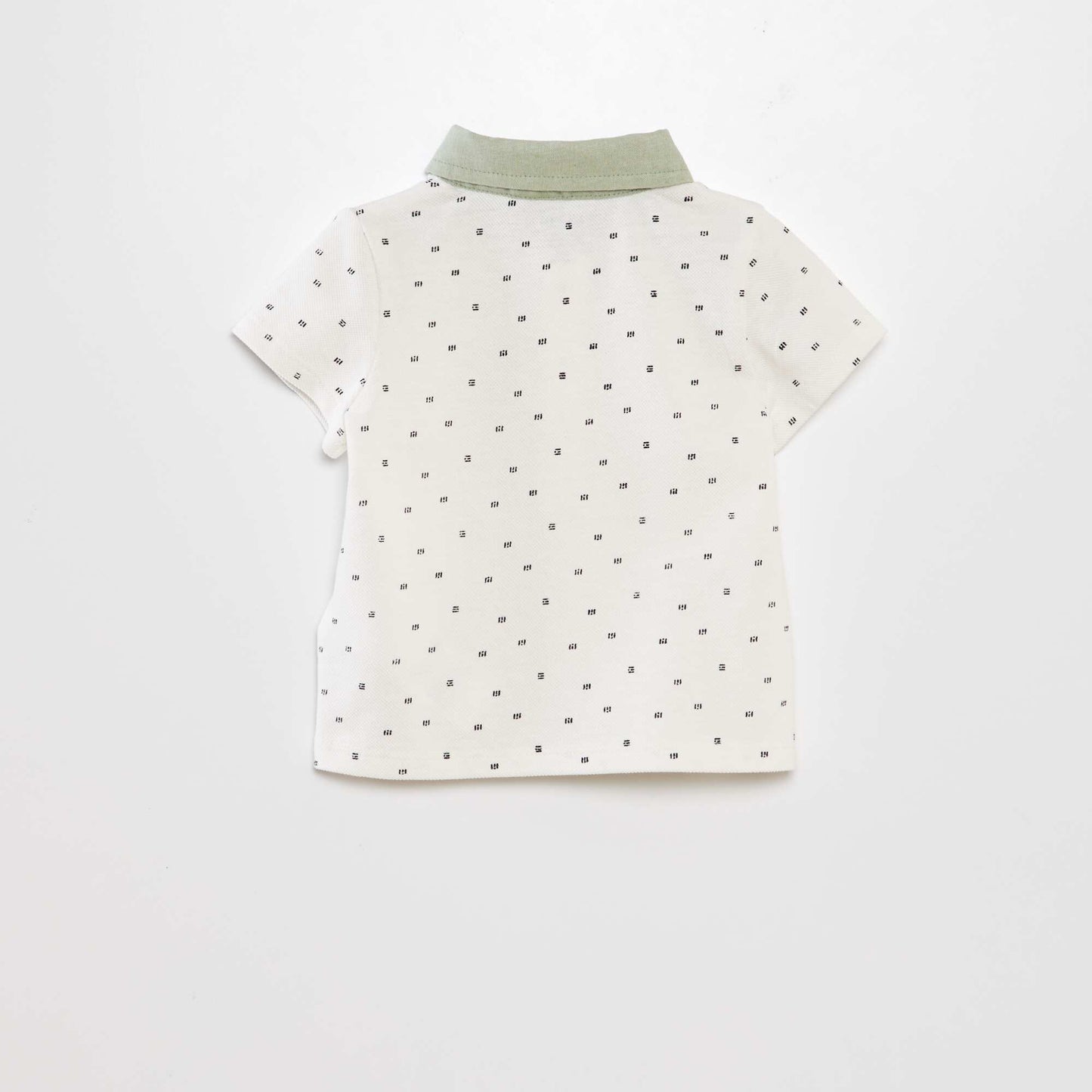 Cotton piqué polo shirt WHITE