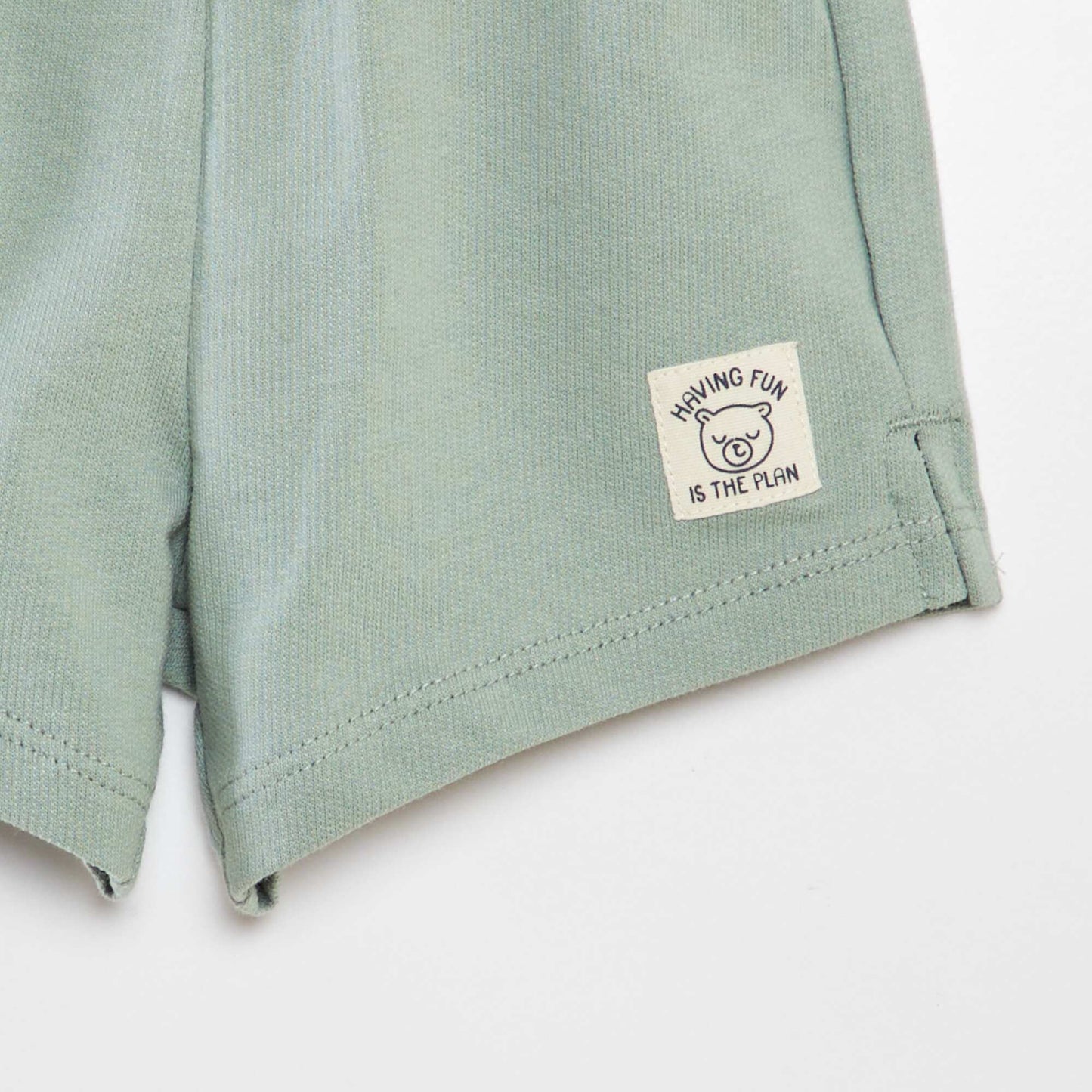French terry shorts GREEN