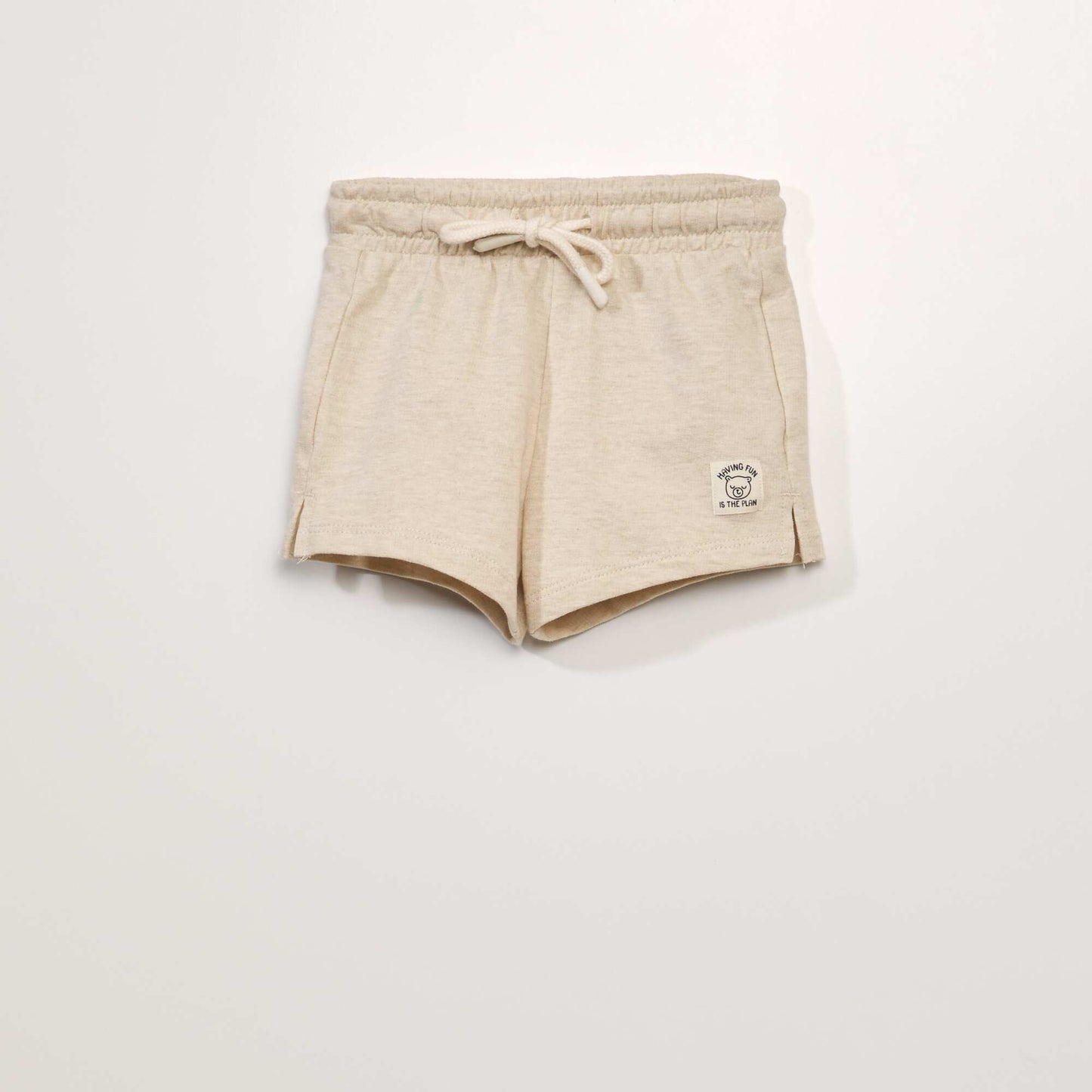 French terry shorts BEIGE