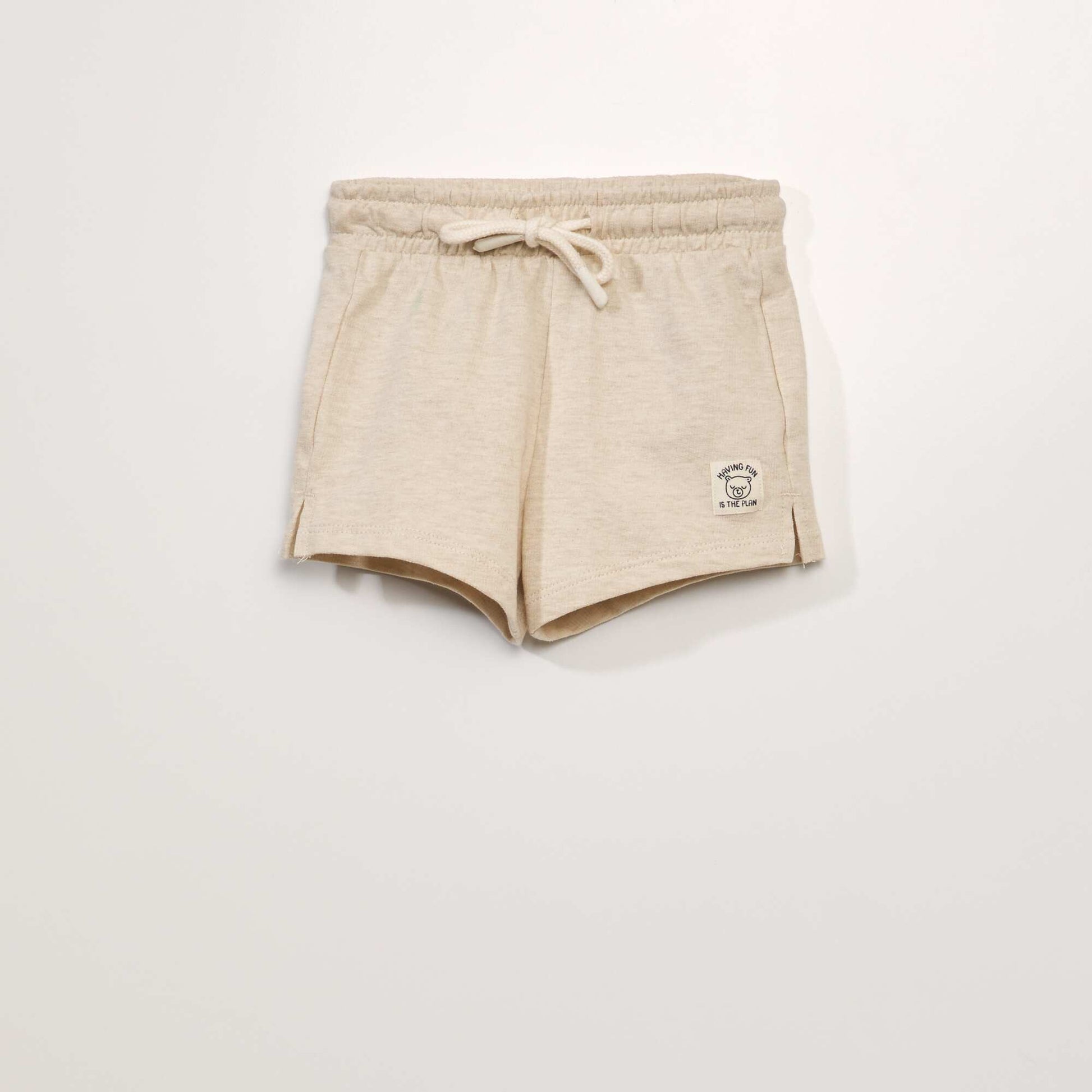 French terry shorts BEIGE