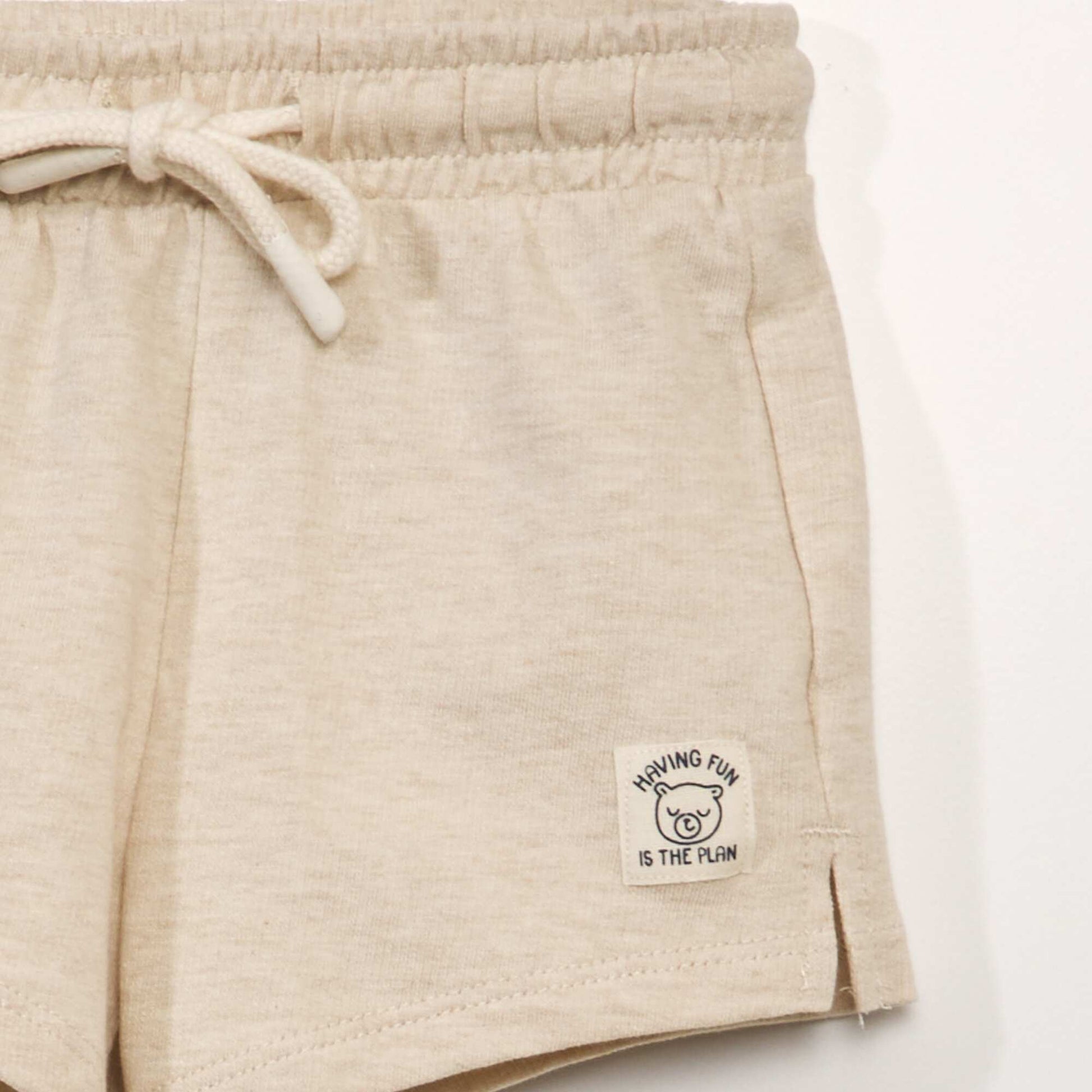 French terry shorts BEIGE