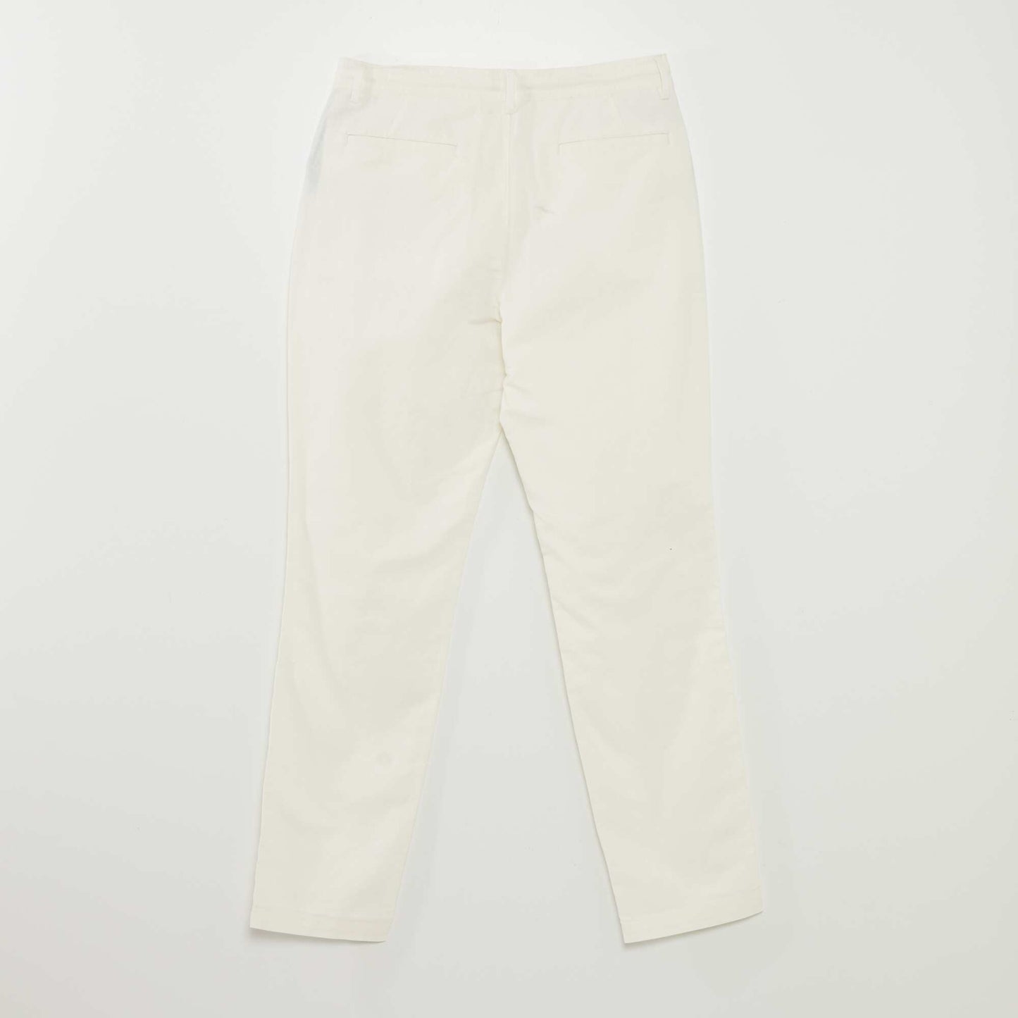 Straight-leg chinos WHITE