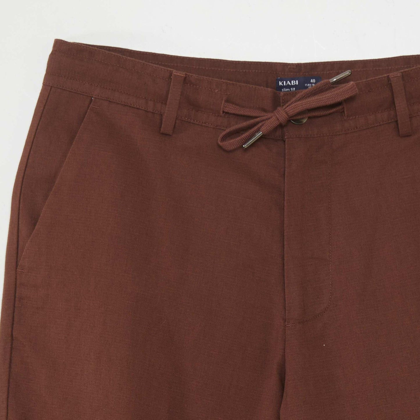 Straight-leg chinos BROWN