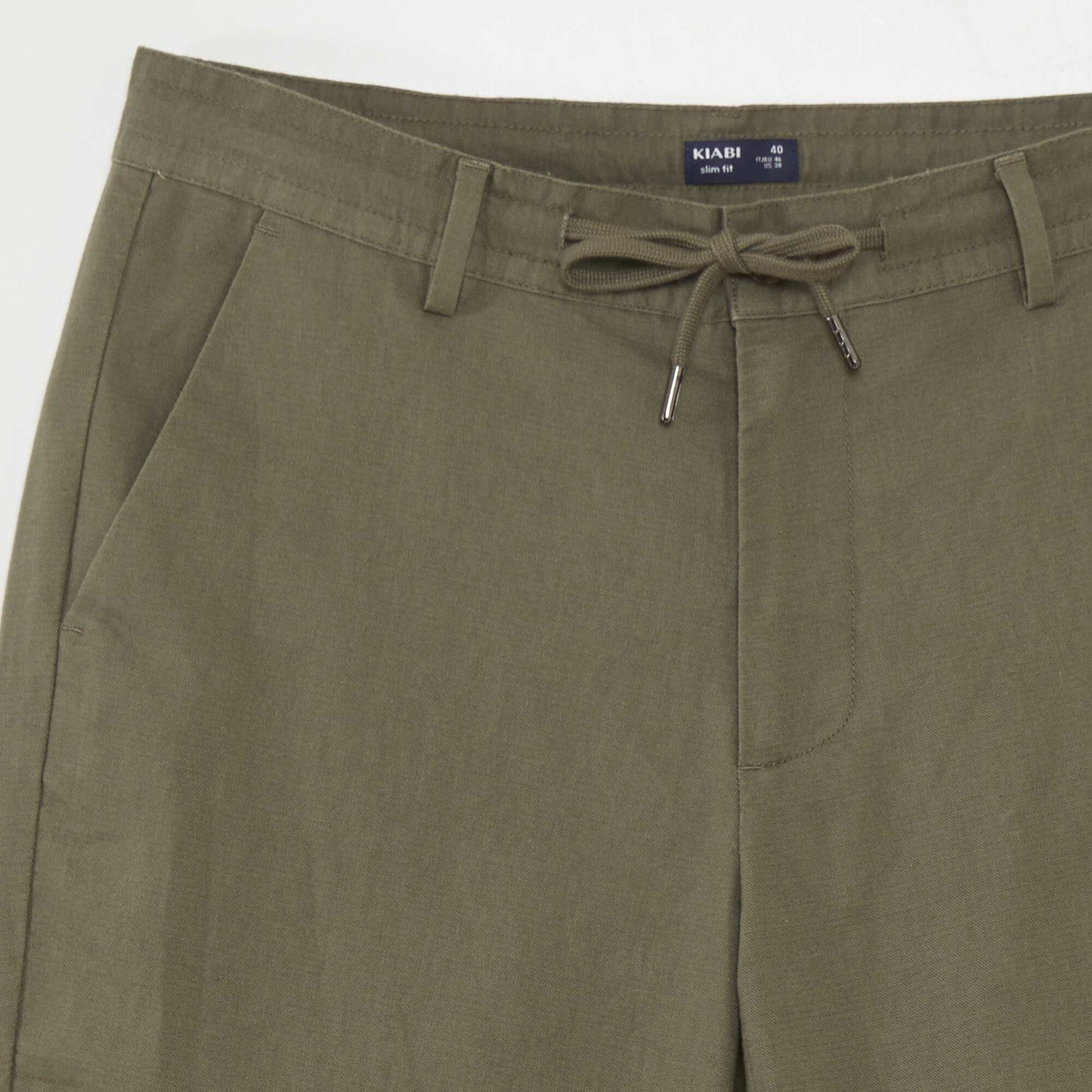 Straight-leg chinos GREEN