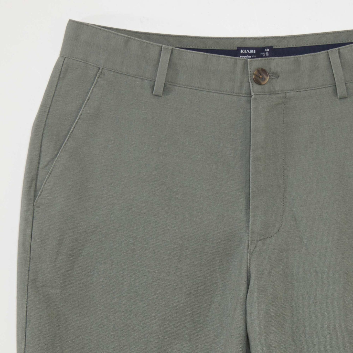 Straight-leg chinos GREEN