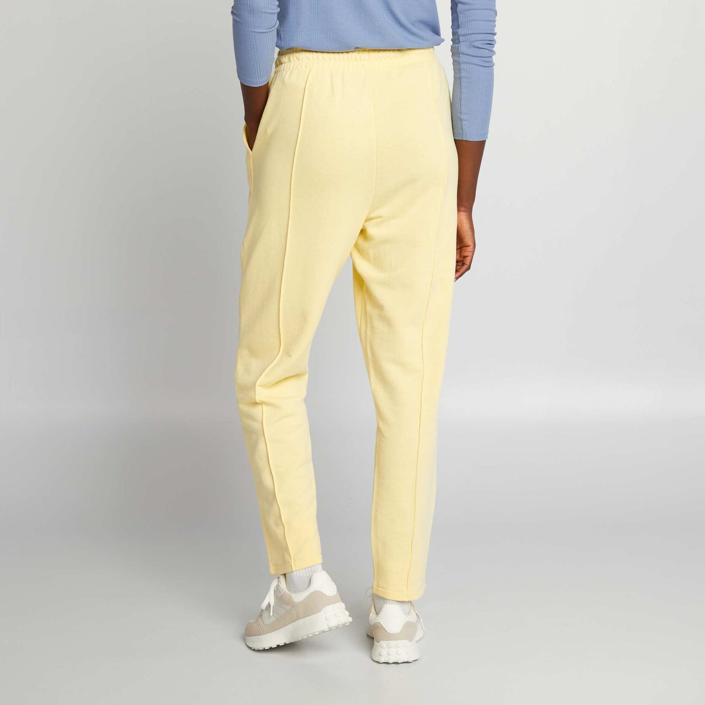 Sweatshirt fabric joggers YELLOW