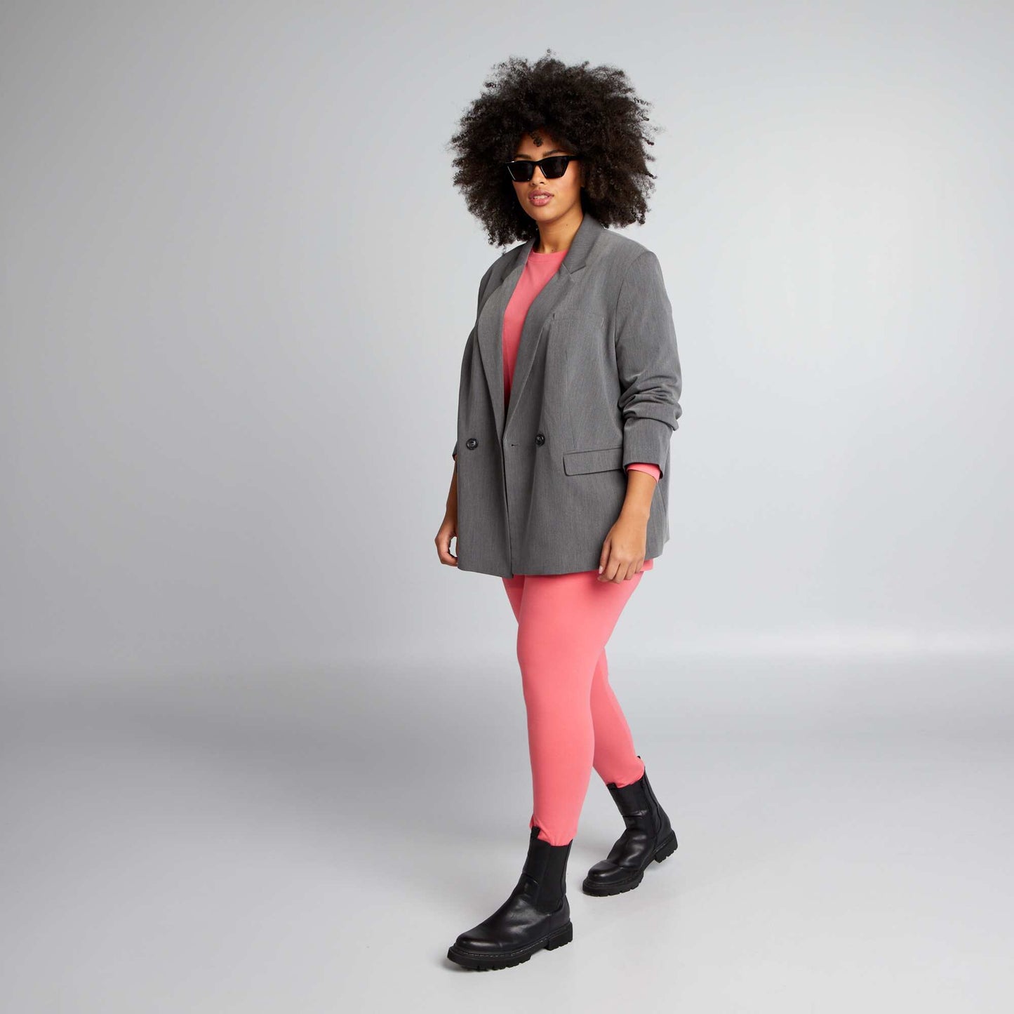 Plain jersey leggings PINK
