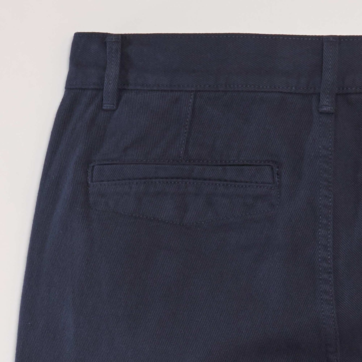 Straight-leg cotton trousers BLUE