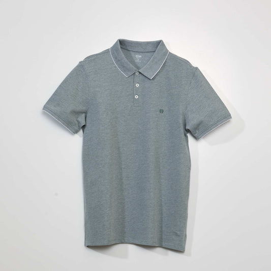 Cotton piqué polo shirt GREEN