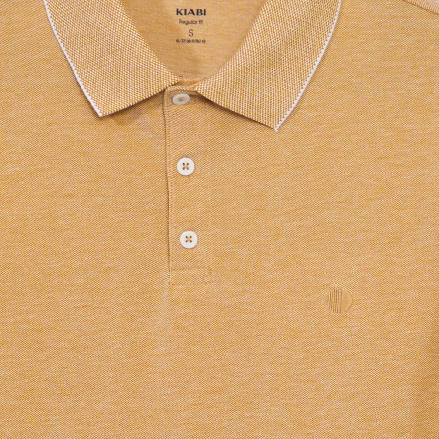 Cotton piqué polo shirt YELLOW