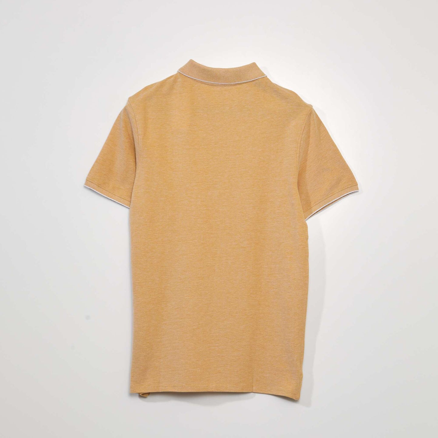 Cotton piqué polo shirt YELLOW