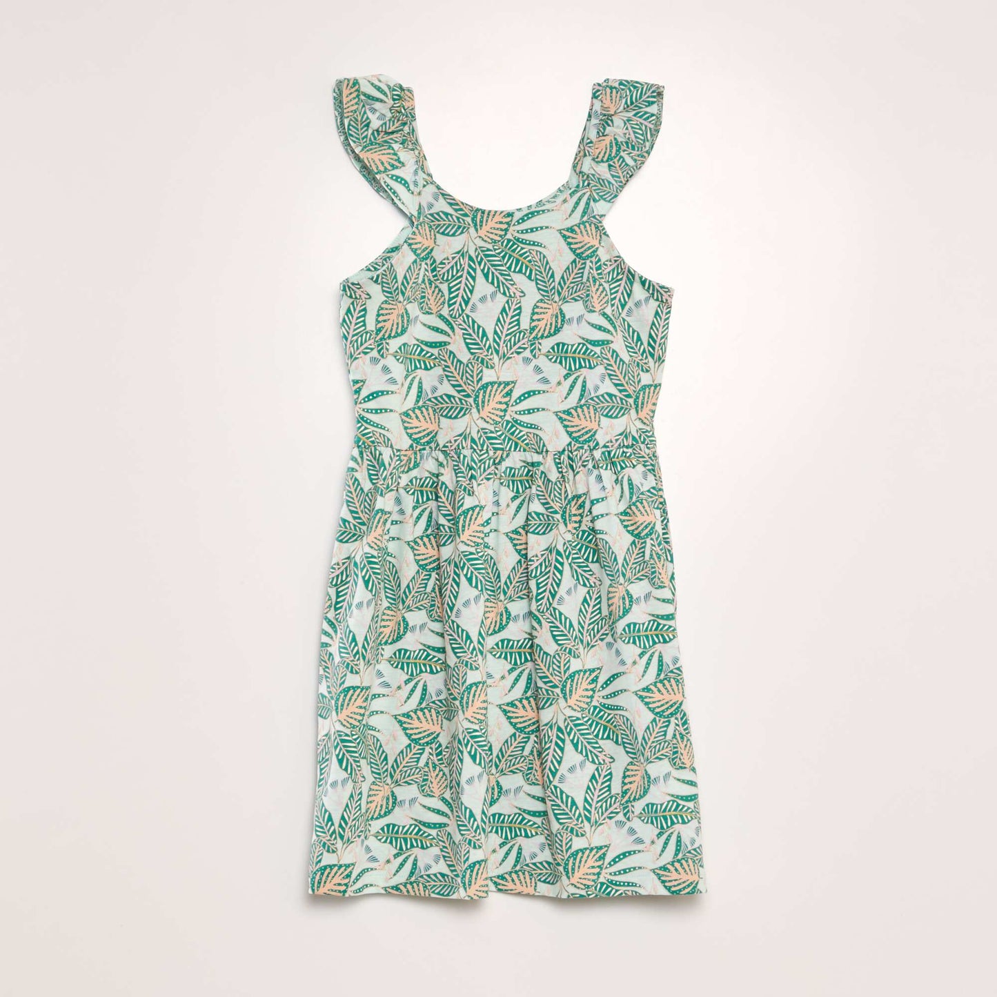 Lightweight printed dress GREEN