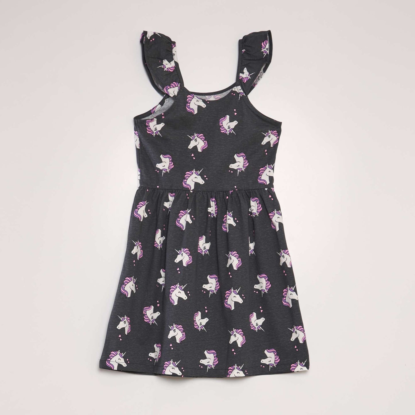 Lightweight printed dress BLACK