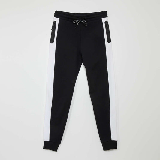 Sweatshirt fabric joggers black