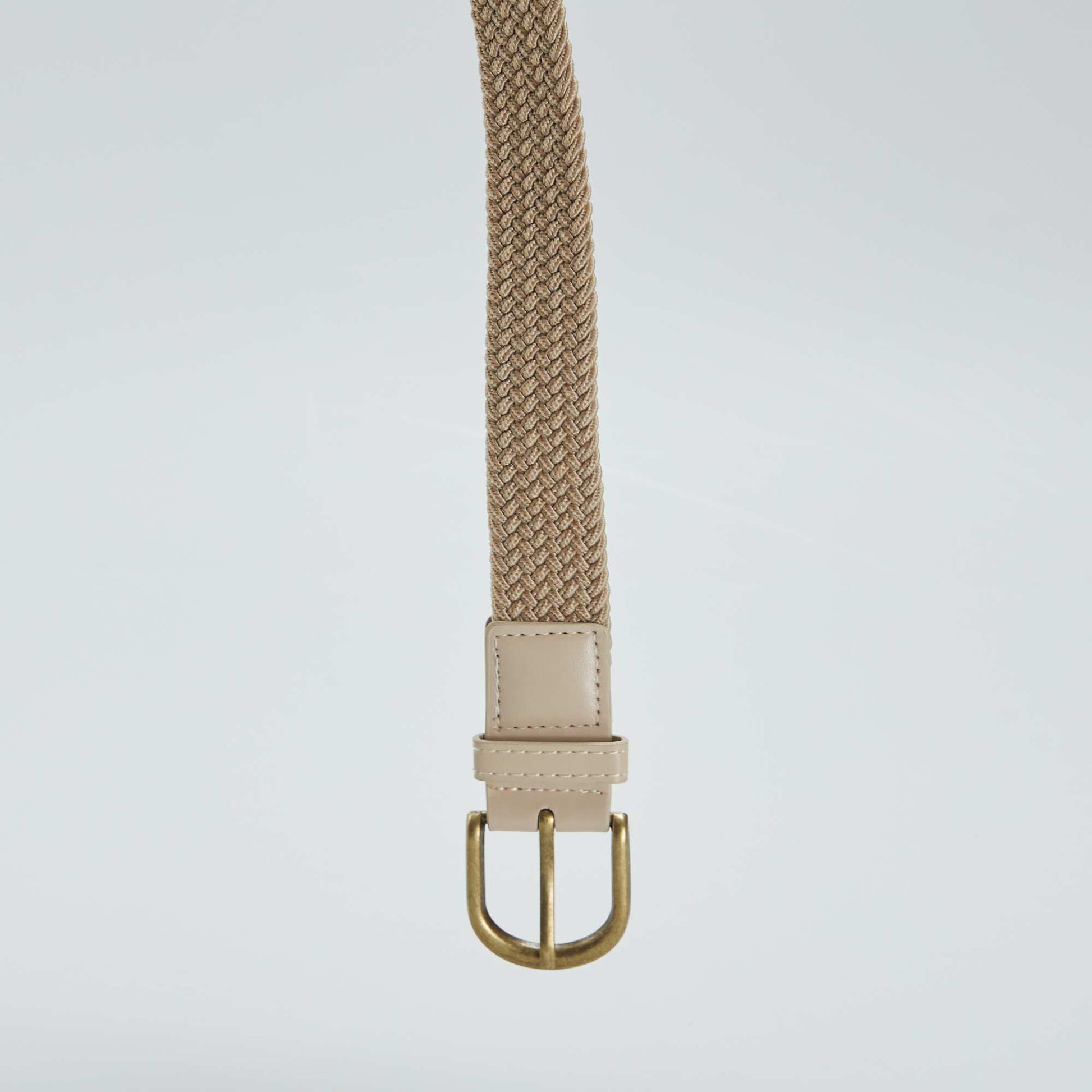 Woven raffia belt BEIGE