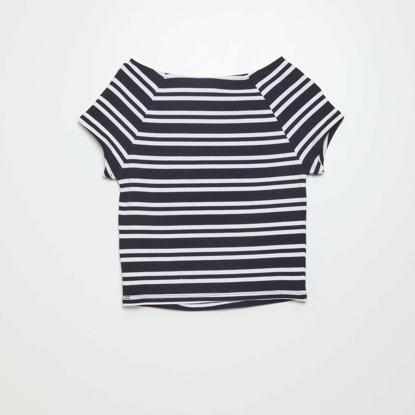 Ribbed crop top T-shirt STRIPES1