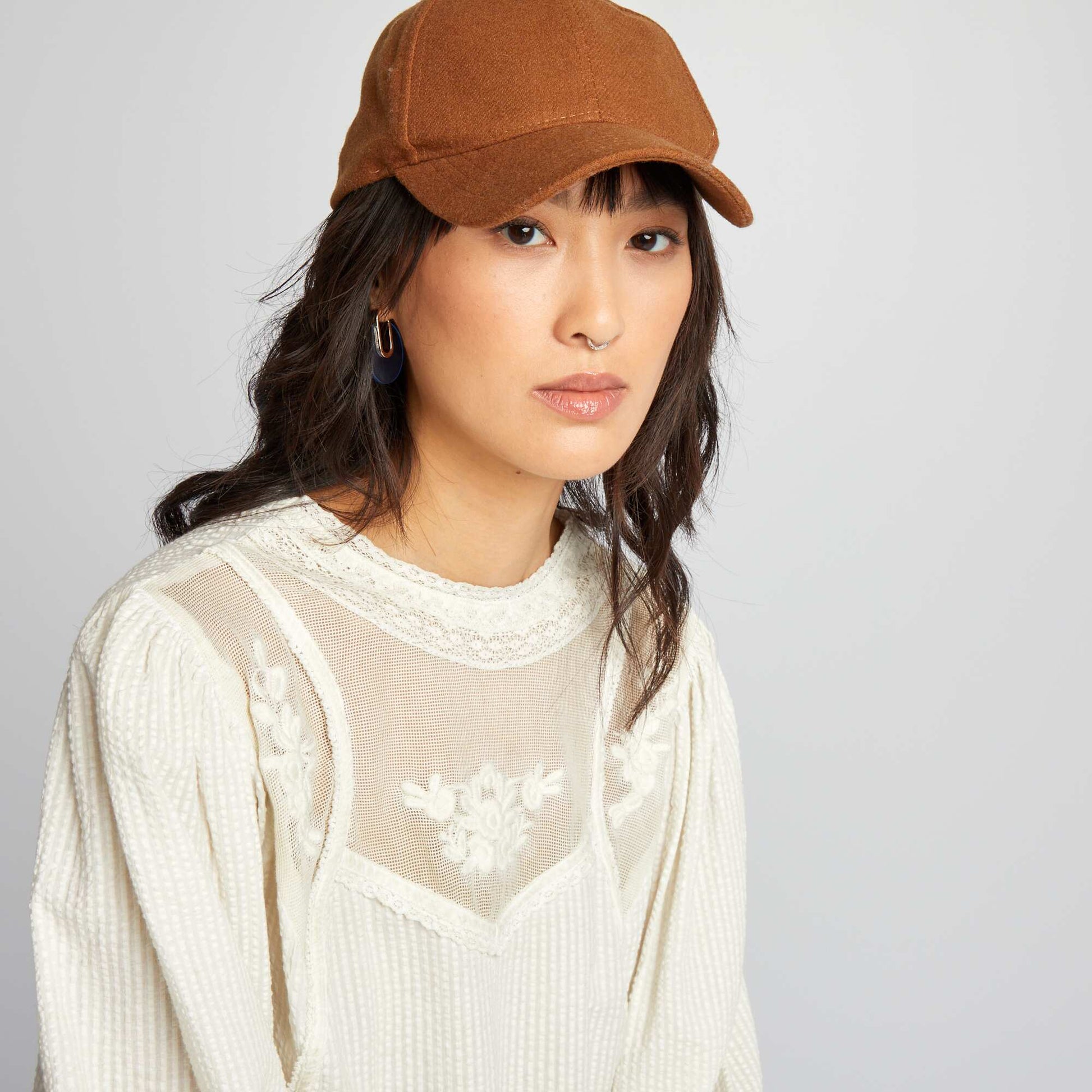 Cotton gauze blouse IMMACULATE ECRU