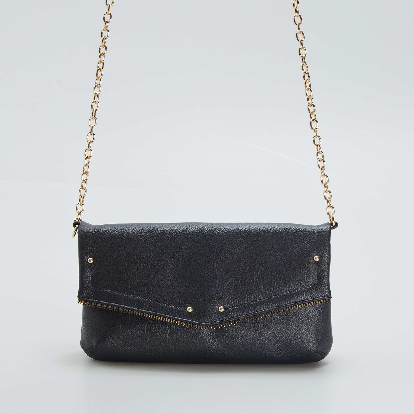 Envelope bag with chain strap BLACK