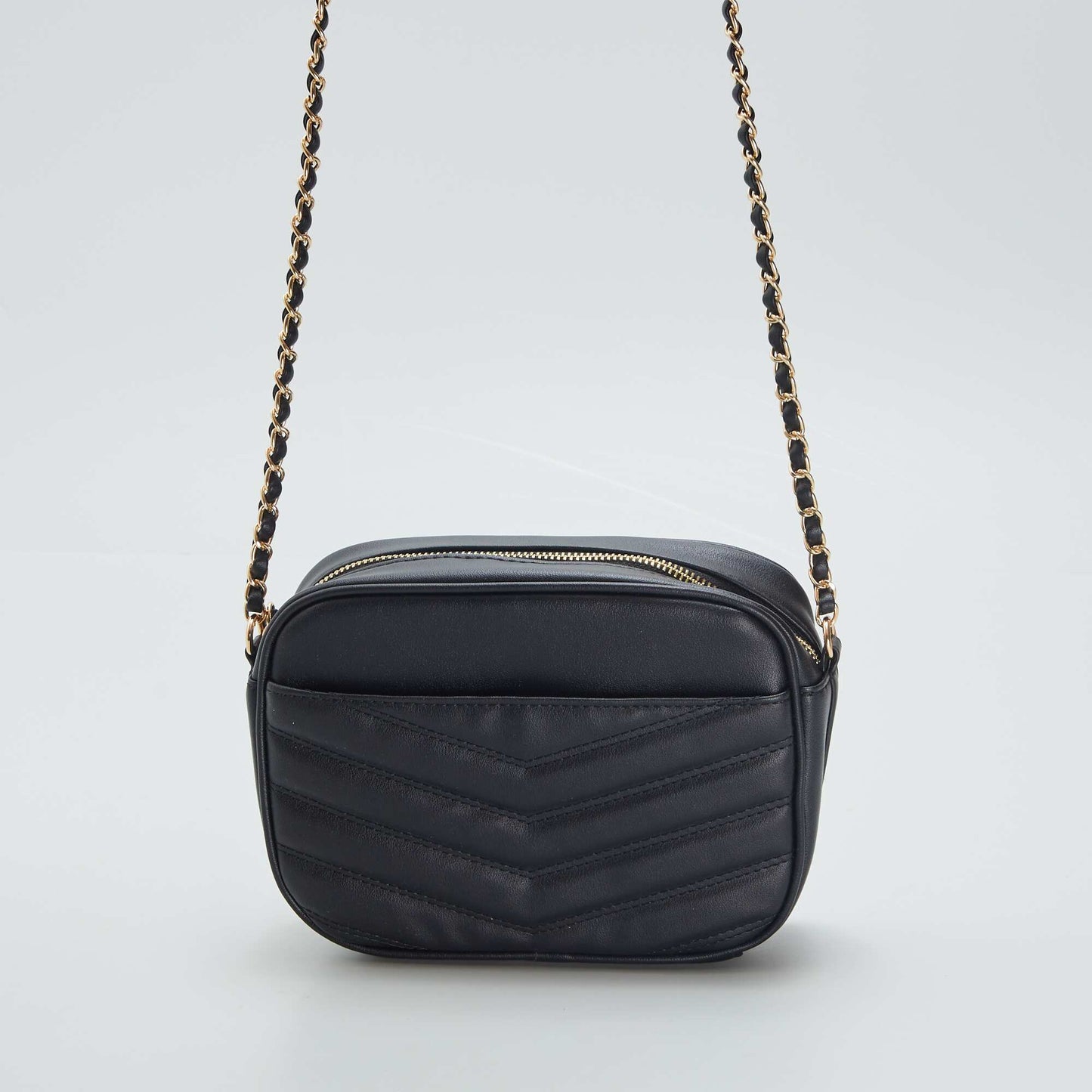 Synthetic shoulder bag Black