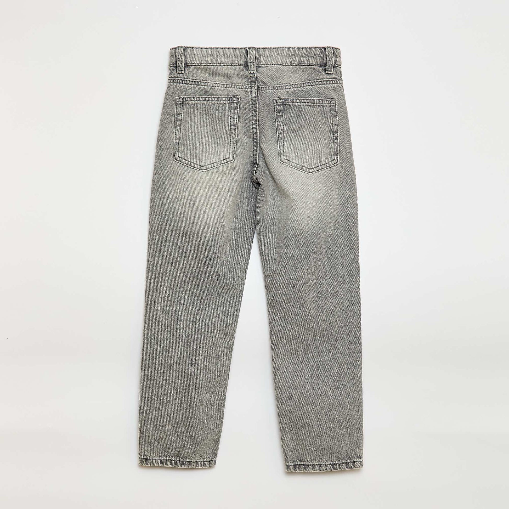 5-pocket straight-leg jeans GREY