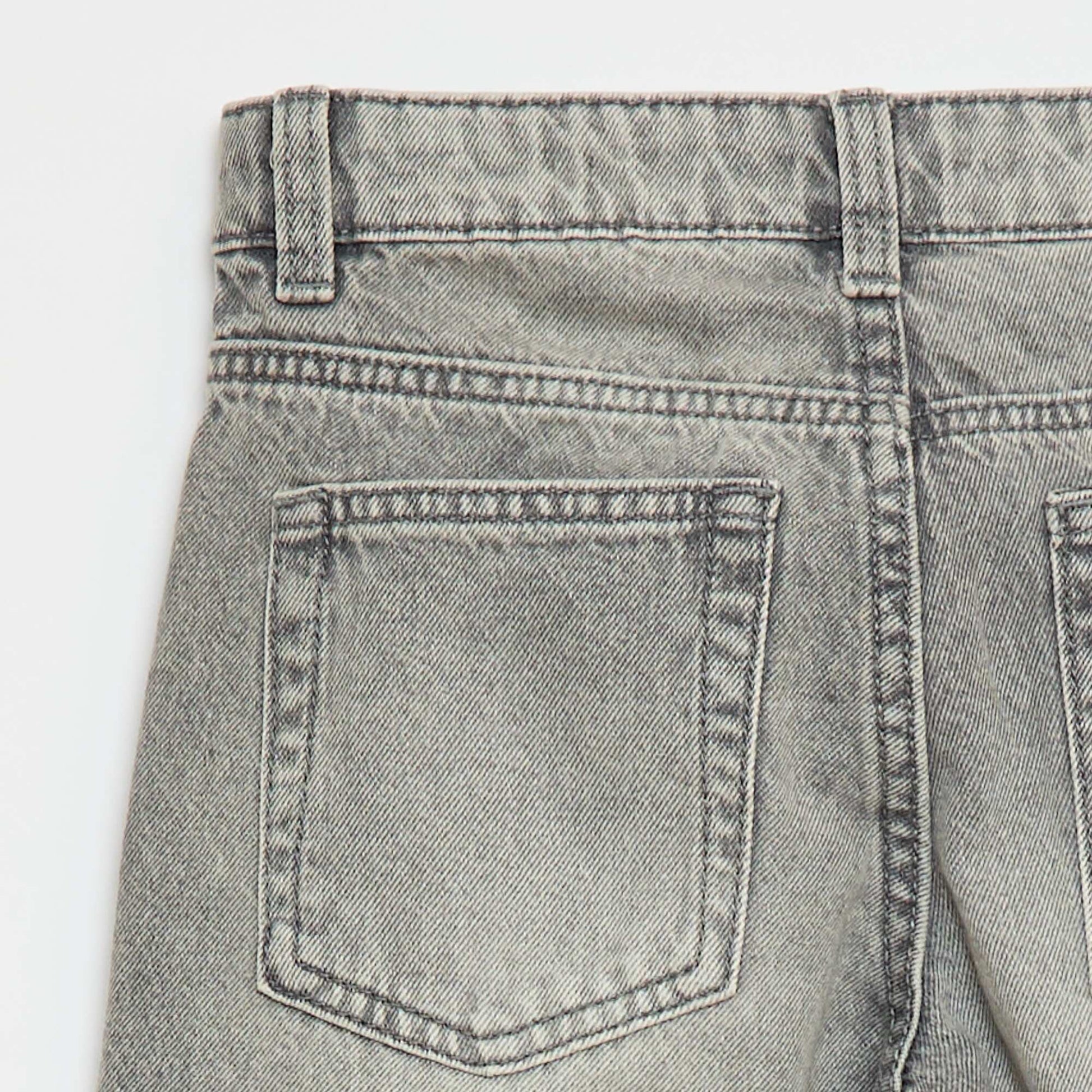 5-pocket straight-leg jeans GREY