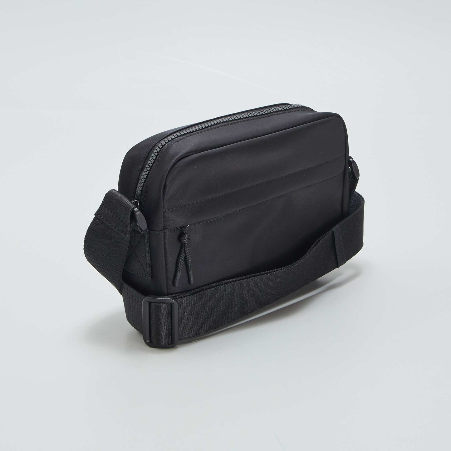 Small textile shoulder bag BLLACK