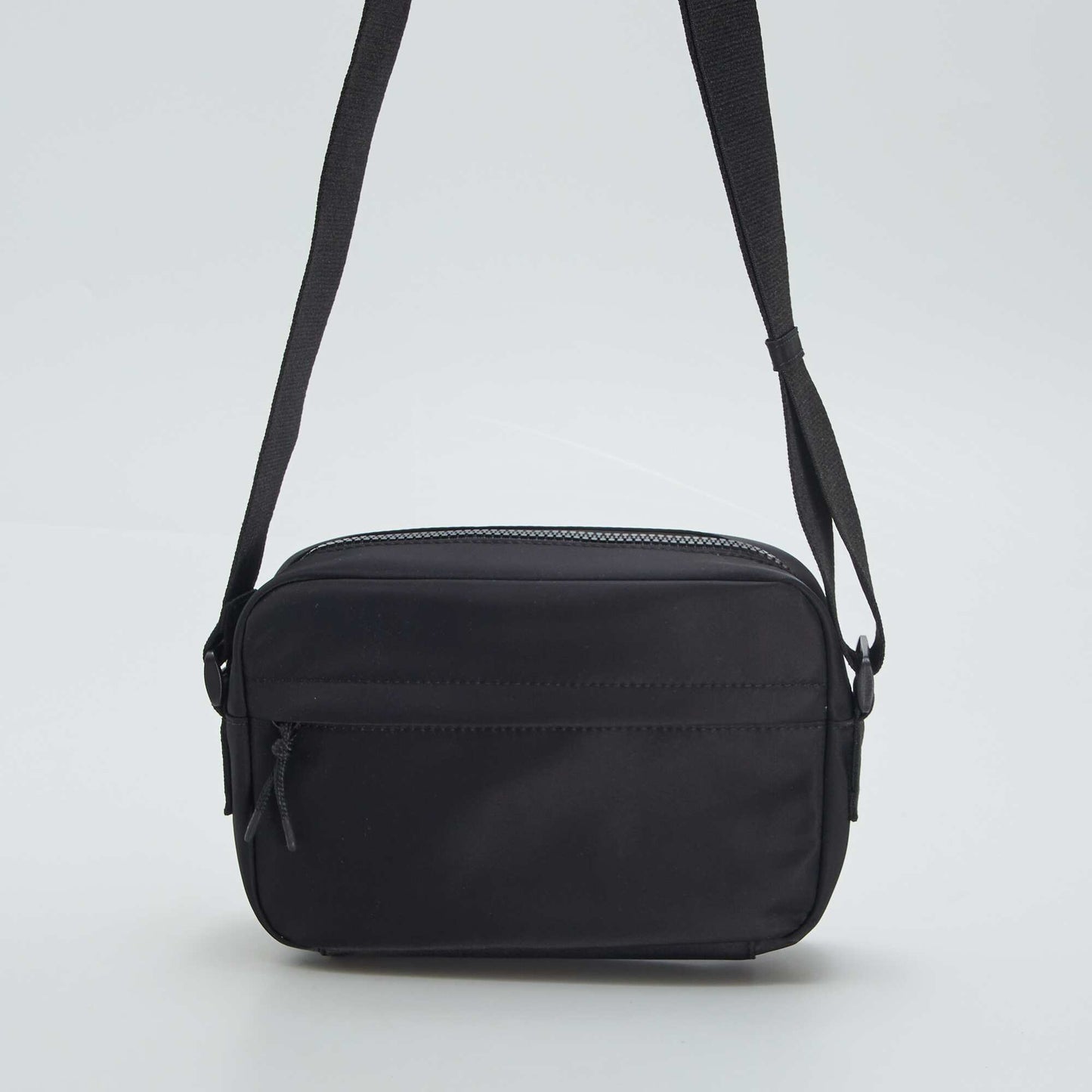 Small textile shoulder bag BLLACK