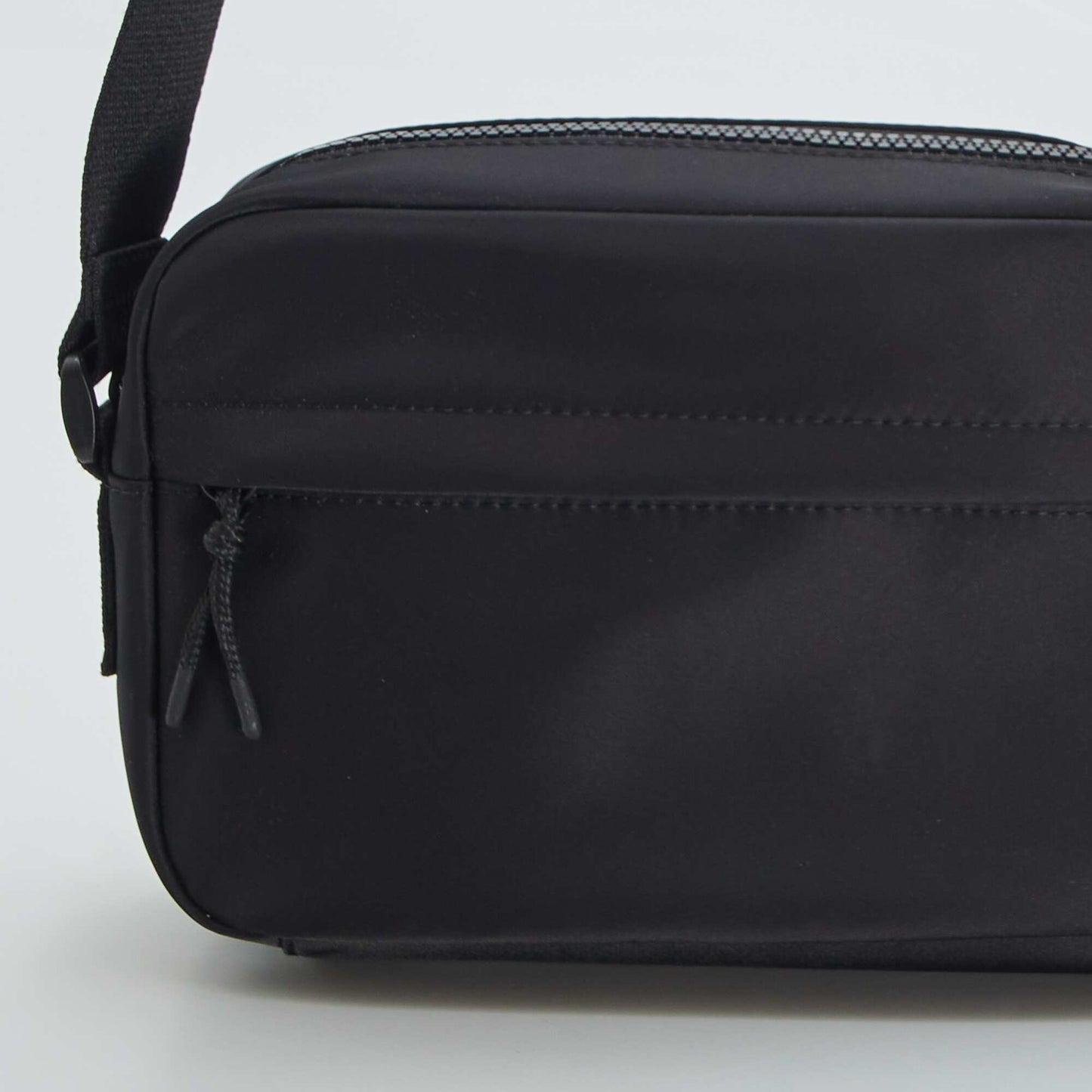 Small textile shoulder bag BLLACK