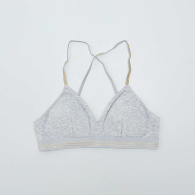 Glittery bra GREY