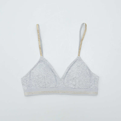 Glittery bra GREY