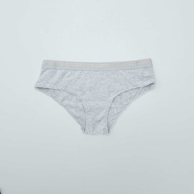 Pack of 2 cotton boy shorts GREY
