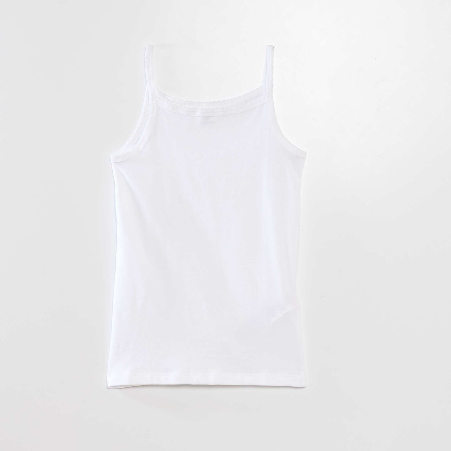 Pack of 3 cotton vest tops WHITE