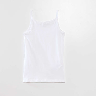 Pack of 3 cotton vest tops WHITE