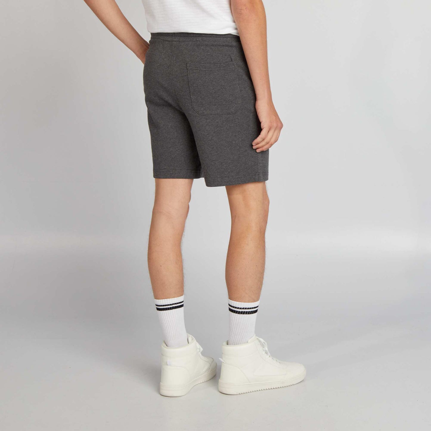 Fine sweatshirt fabric Bermuda shorts GREY