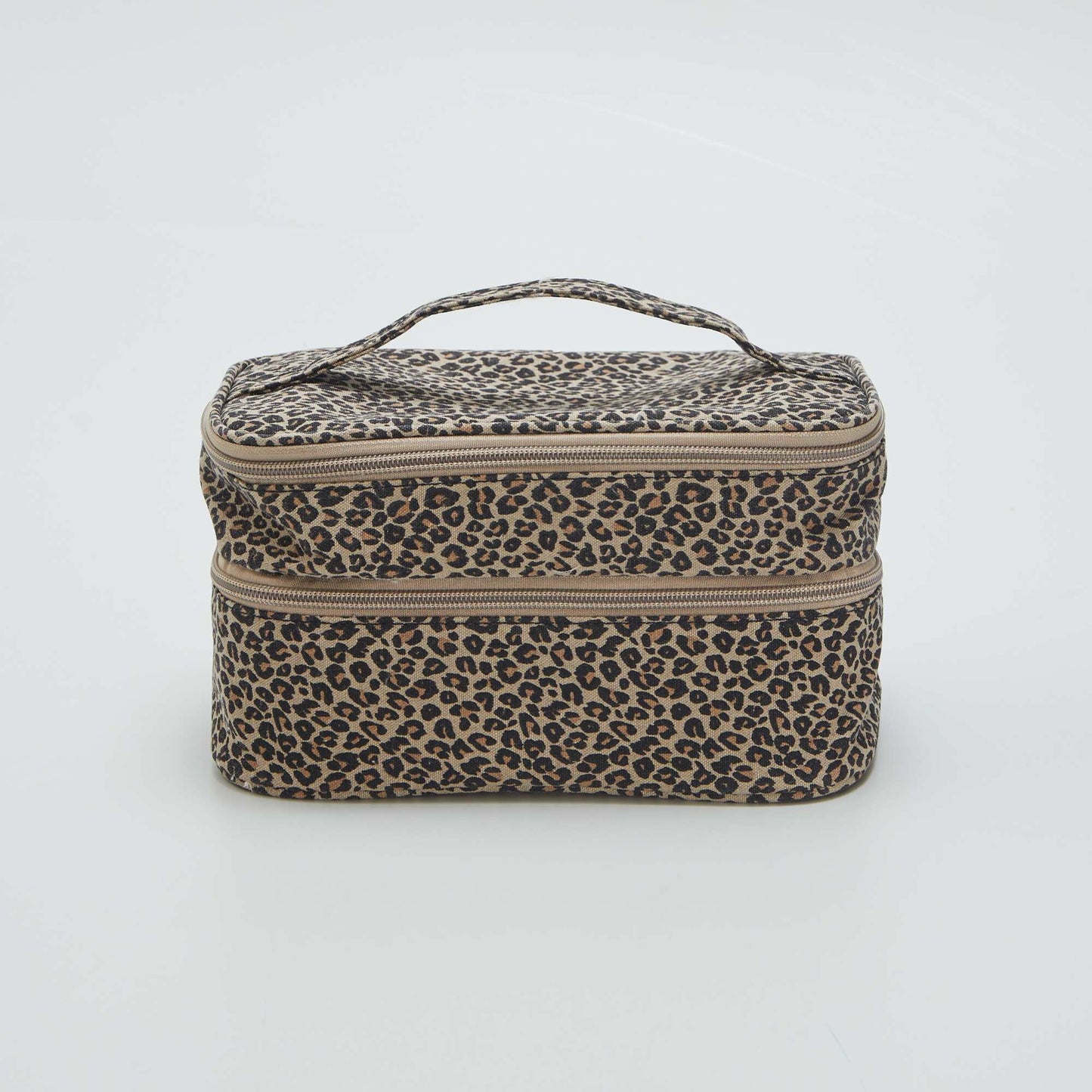 Leopard print vanity case BEIGE