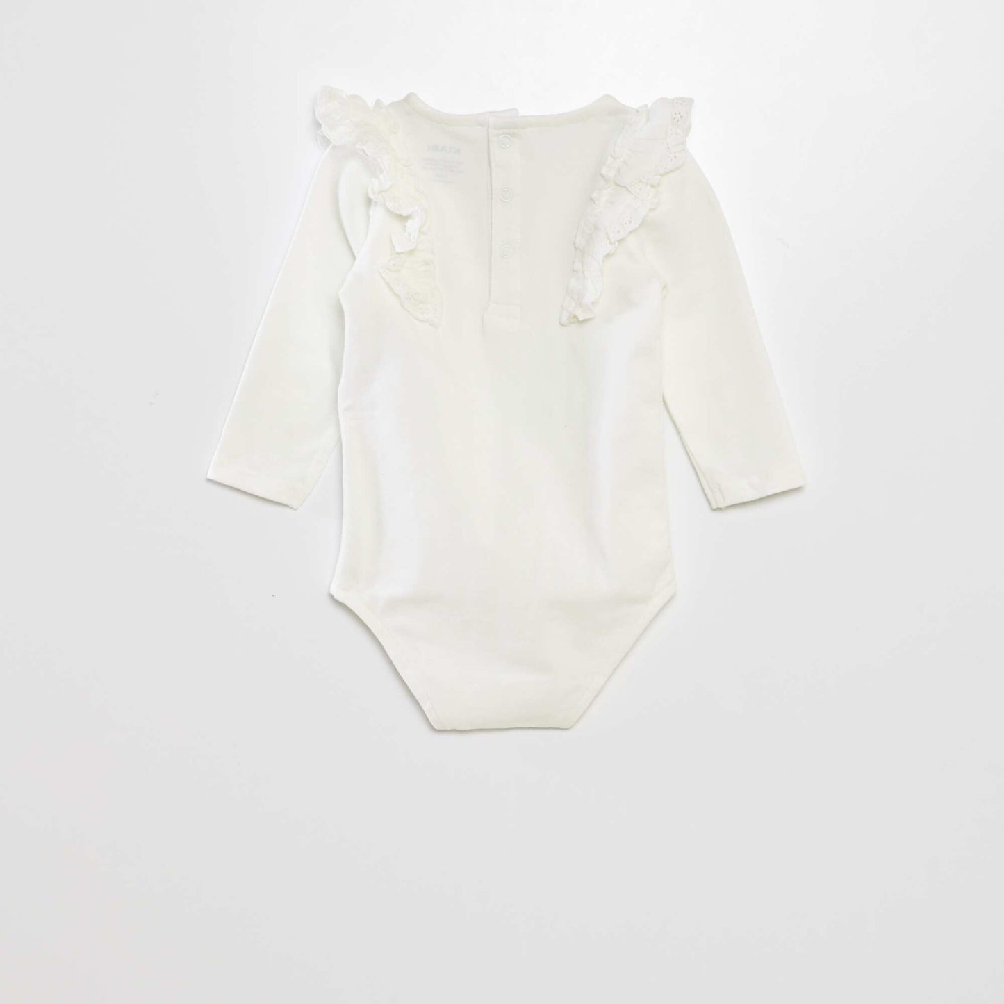 Body with broderie anglaise WHITE